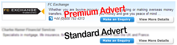 French-Property.com example services advert
